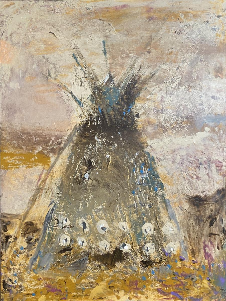 'WHEREVER THOU GOEST' - 2020
(30"x40")
acrylic on canvas, pastel
