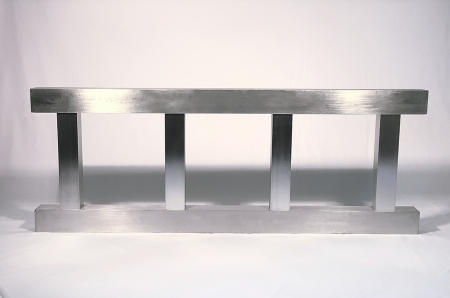 'ROMAN NUMERAL FOUR' - 2016  (18.5"x48"x3")
aluminum.
1 Artist's Proof available.